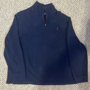 Polo Ralph Lauren XXL Navy Blue Quarter Zip Long Sleeve Sweater